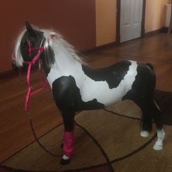 Black and white Horse for American girl doll