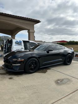 Weld Belmont powder coated black 17x10 mustang fitment no tires