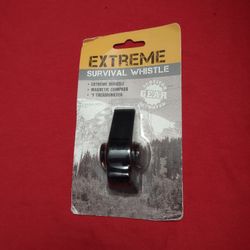 Emergency Survival Whistle w/ Compass And Thermometer