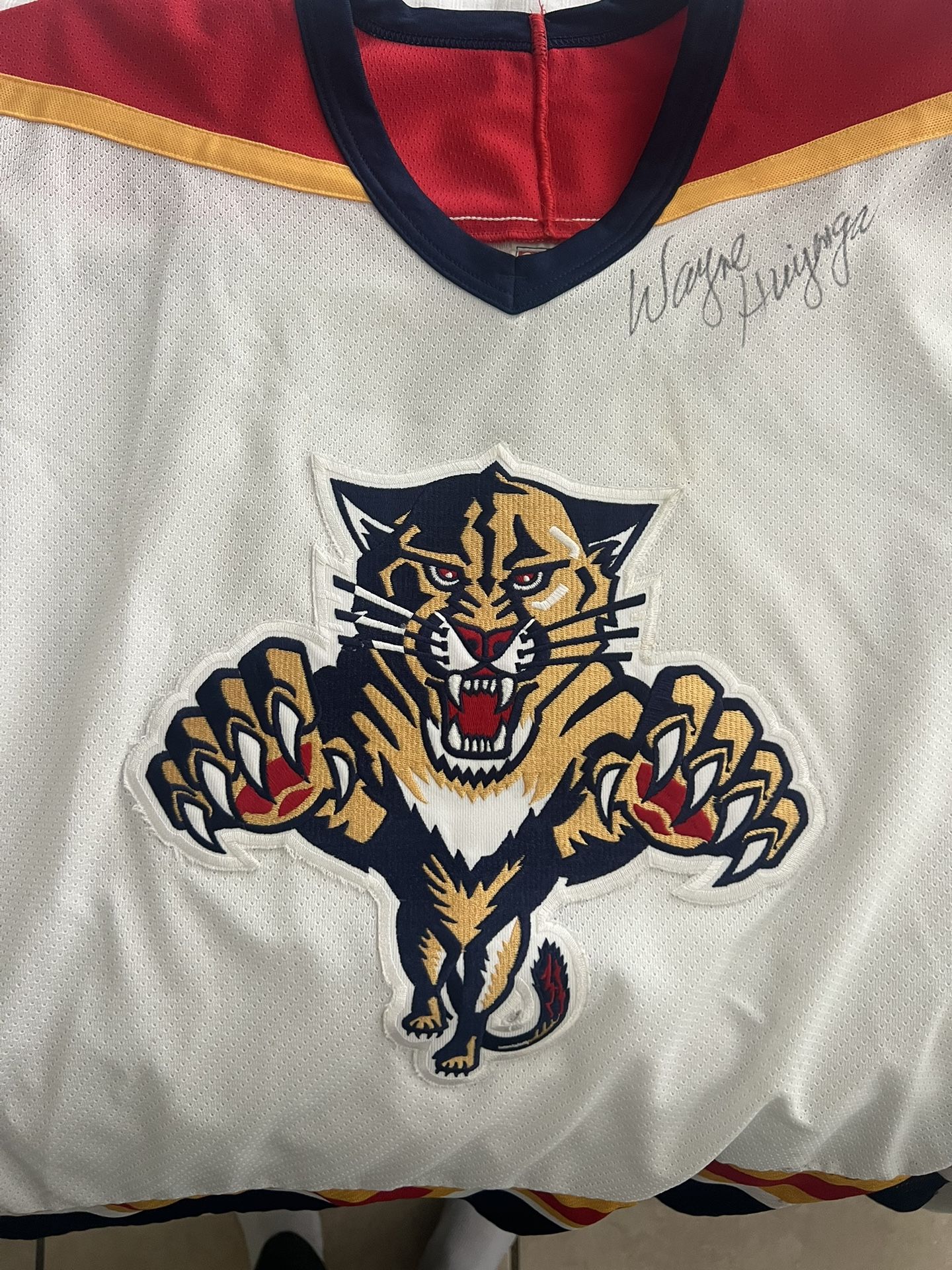 Original Panthers Jersey Wayne huizenga Signed