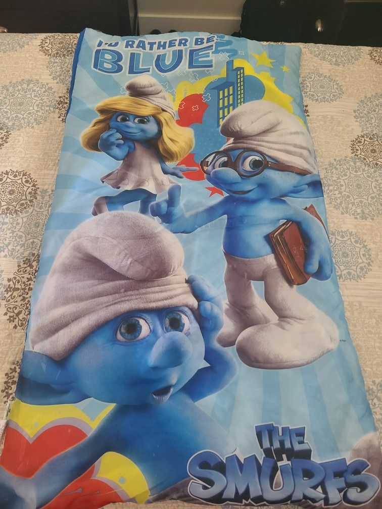 Kids Smurfs Sleeping Bag