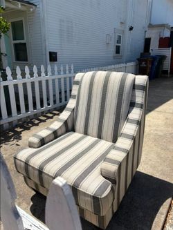 Accent Chair With Stripes By Sand & Stable