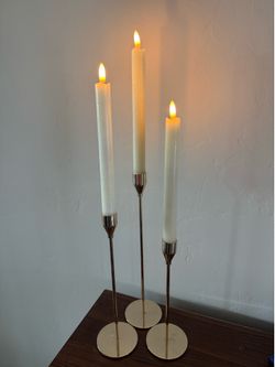 Wedding/Event Decor Bundle — Candlestick Holders, LED Flameless Tapers & Place Card Holders