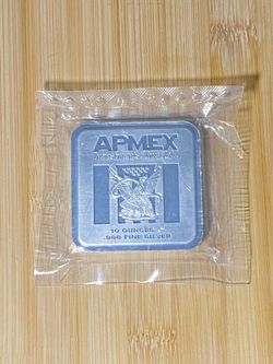 10oz .999 Silver AMPEX Bar Sealed