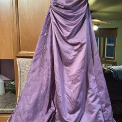 Purple  Bridesmaid Or Prom Dress 