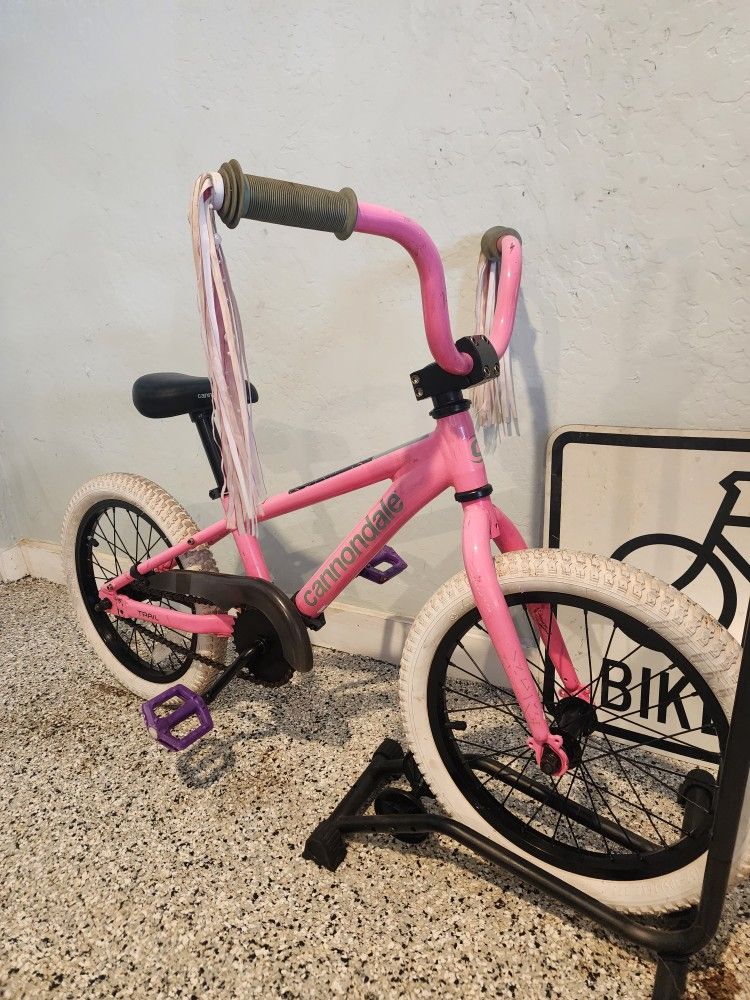 🔥🚲🔥Cannondale Kids Trail 16" Single Speed Coaster Brake Flamingo Pink(kids 3 And Up)🔥🚲🔥
