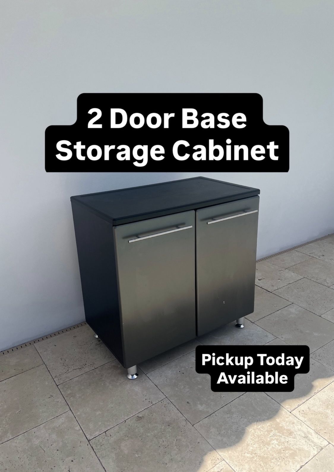 2 Door Base Garage Storage Cabinet (Pickup Today Available)