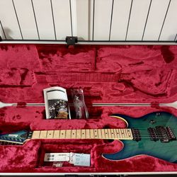 Mint! Ibanez Prestige RG652AHM - Nebula Green Burst Made In Japan