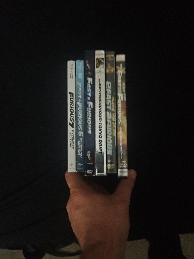 Fast And Furious 1,2,3,5,6,7