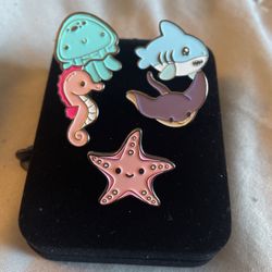 Cute Sea Creature Pins