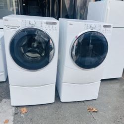 Set De Lavadora Y Secadora De Gas De 27” Kenmore 