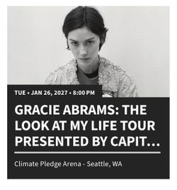 2 Gracie Abrams Look At My Life tour tickets
