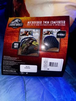 Twin Jurassic World bed in a bag w/comforter