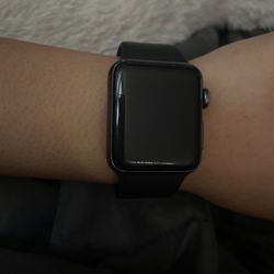 Black apple watch