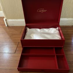 Vintage Cartier Jewelry Box Measuring 12x9x6 Tall