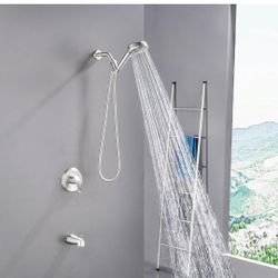 Shamanda  Shower Faucet Set. Brushed Nickel