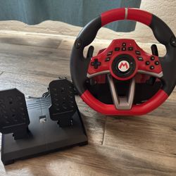 Nintendo Switch Hori Steering Wheel And Pedals