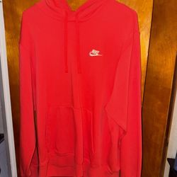 Men’s Size Large Red Nike Hoodie 