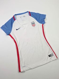 NIKE WOMEN USA 2016 HOME STADIUM JERSEY WHITE/ROYAL/NAVY WOMEN’S XS