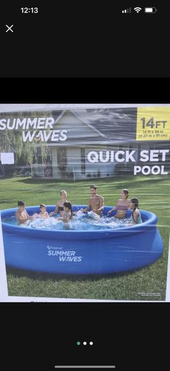 Summer Waves 14ft Quick Set Pool!!