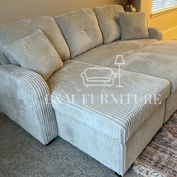 New Reversible Pullout Sectional