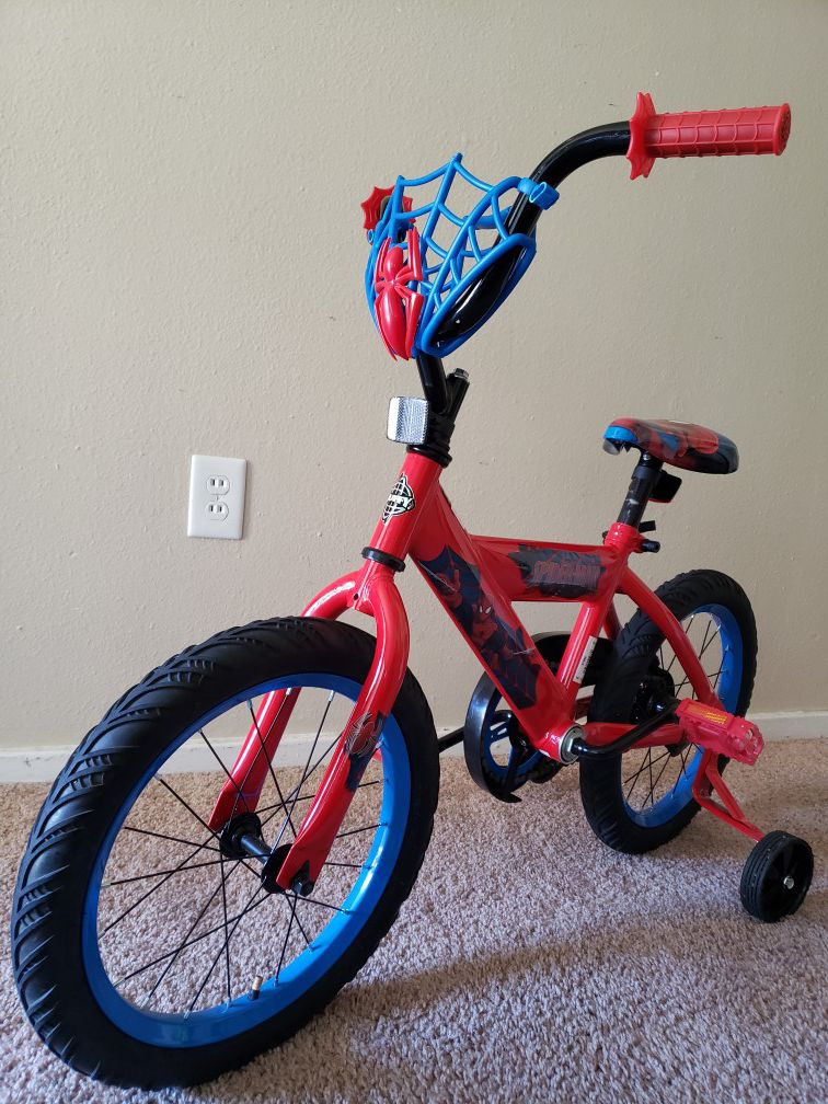 Kids Spiderman Bike w/ Training Wheels