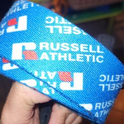 NEW W/O TAGS RUSSELL ATHLETIC RED WHITE BLUE BELT