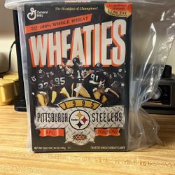 Wheaties Cereal Box Steelers
