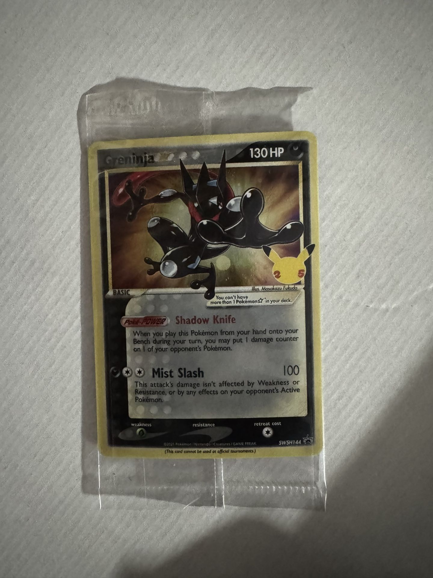 Greninja Pokemon 25 Celebrations Promo