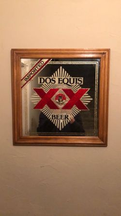 Vintage Dos Equis XX Beer Sign Mirror
