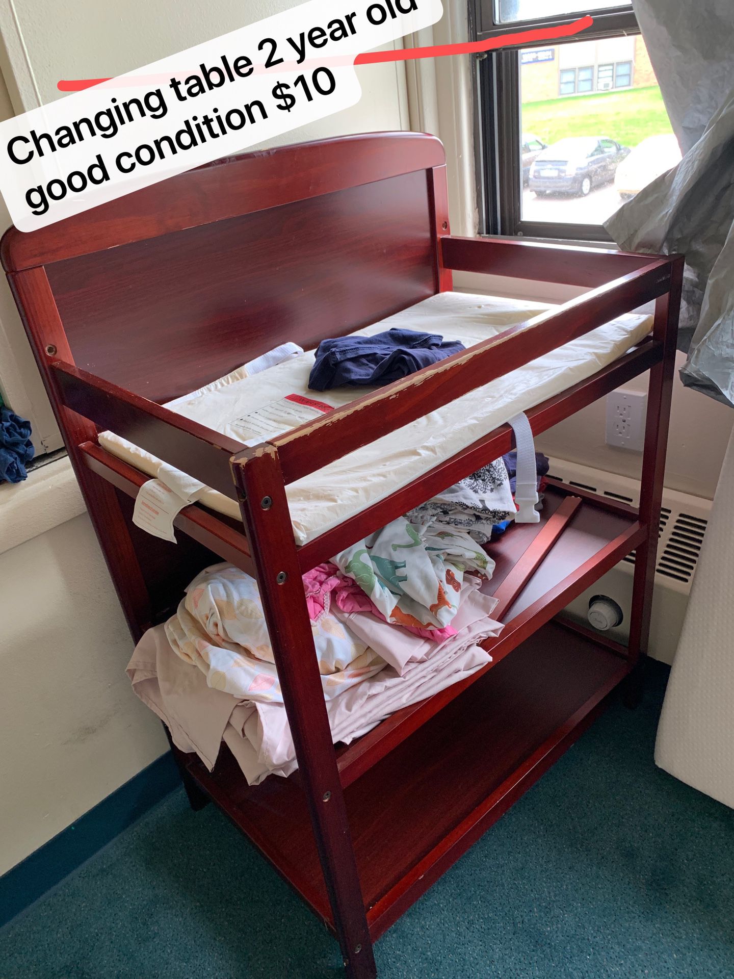 Changing table,crib mattress