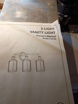 3-Light Vanity Light Model 42194