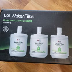 LG LT500P LT500P3 Refrigerator Water Filter, 3 Count (Pack of 1), White


