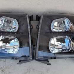07-13 Chevrolet Silverado LED Headlights Luces Micas Calaveras Faros Faroles Focos Chevy Headlamps 