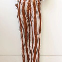 Open Knit Wide Leg Pants