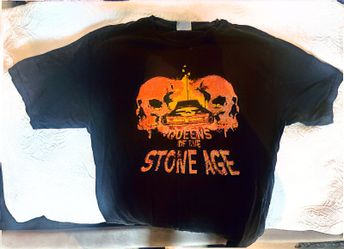 Vintage 2007 Queens of the Stone Age Duluth Tour Shirt M Era Vulgaris Skull Car