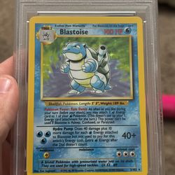 1999 Blastoise Holo Pokemon Card
