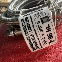 Dishwasher connection hose  3/8”C X 3/8”C  96 In