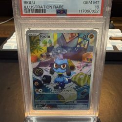 Pokemon PSA 10 Riolu Illustration Rare 