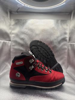 Timberland euro hiker mid jacquard red