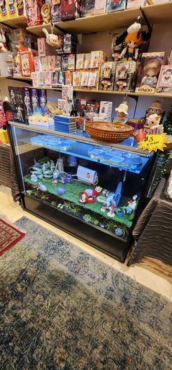 4 ft Display Case with lights.
