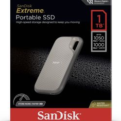 SanDisk Extreme External Portable SSD 1tb & 2tb