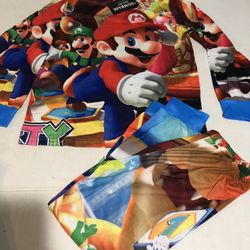 Super Mario Bros. PJ Set  Size 8/10 boys   3 Available Listing for 1 set 