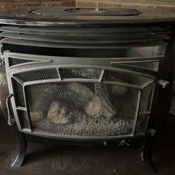 Free  GAS  &  Electric Heater Fireplace 