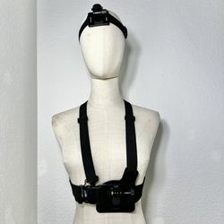 Action Cam Chest + Head Mount Kit – Works w/ GoPro DJI Insta360