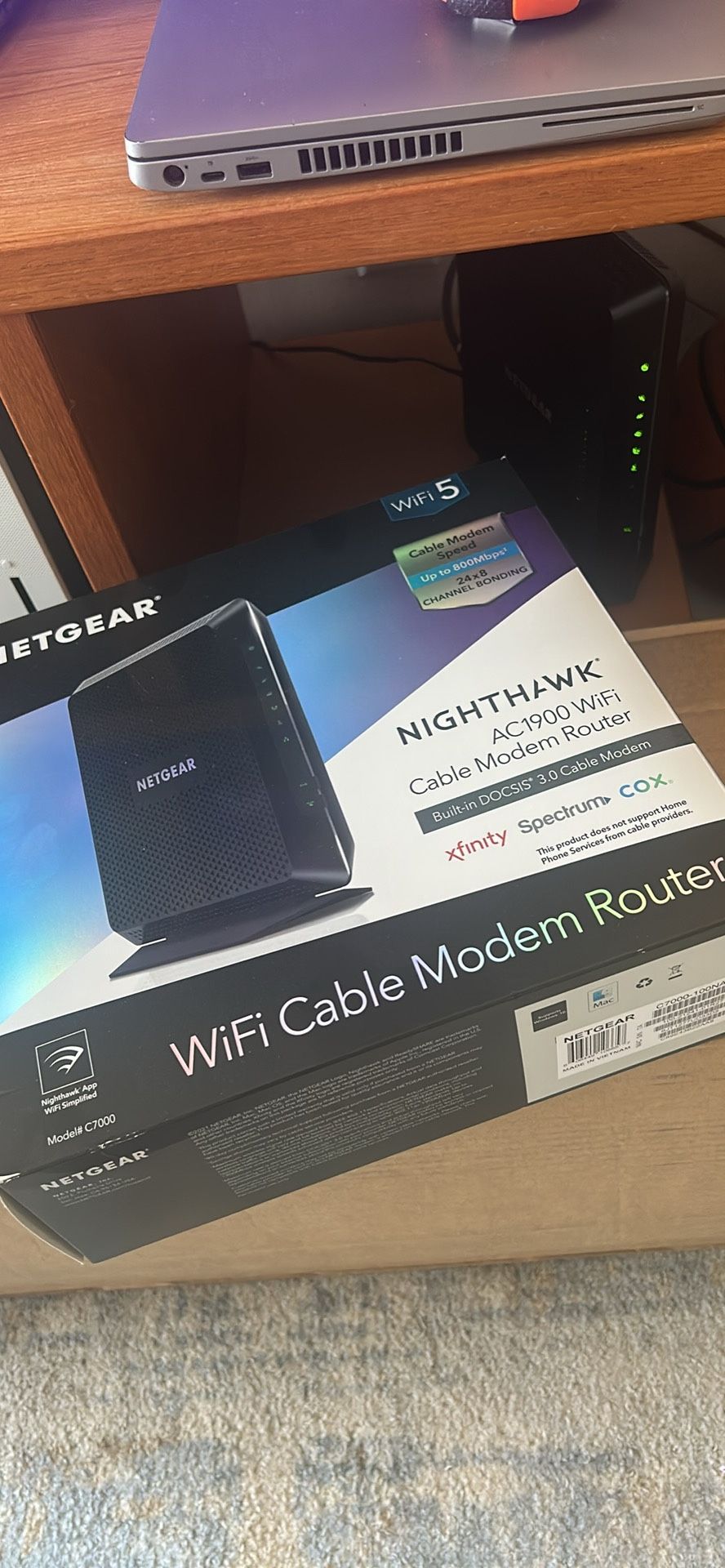 NETGEAR Nighthawk C7000 High Speed router/modem Combo