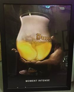 Duvel Beer Framed Advertising Poster