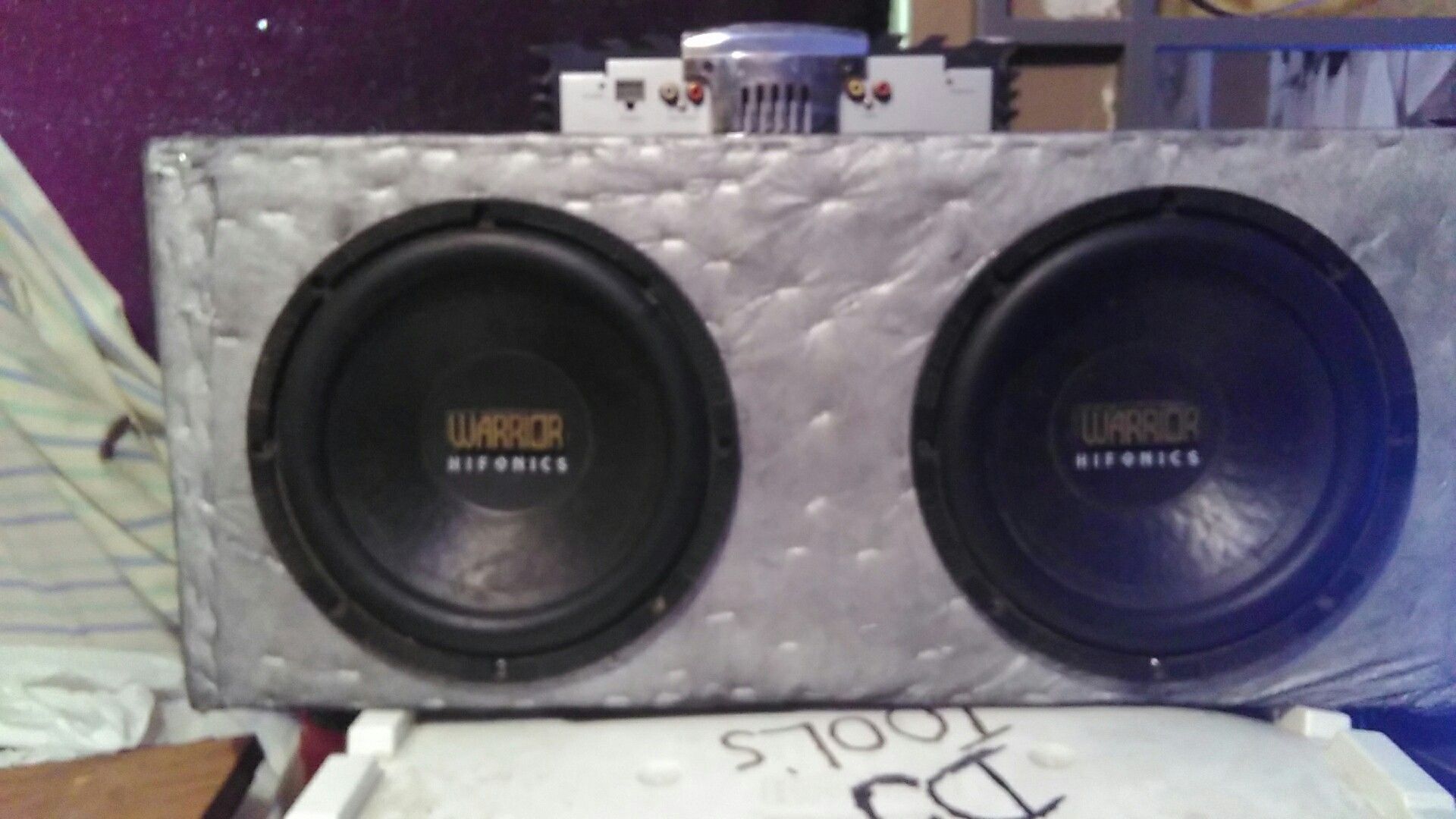 Warrior hifonics subs an amp