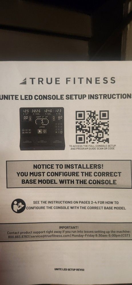 True Bike / Elliptical Console