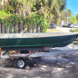 12' Aluminum Boat And Trailer